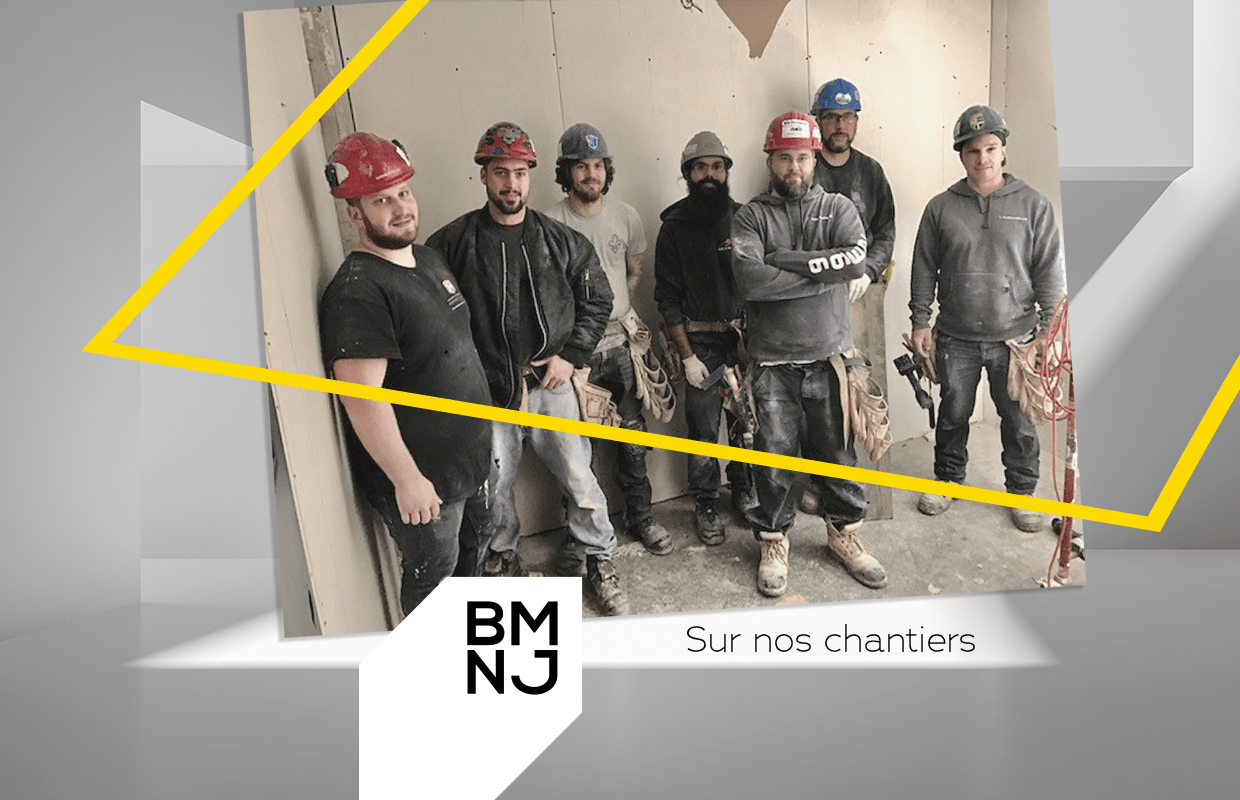 Employés de chantiers sur divers projets BMNJ